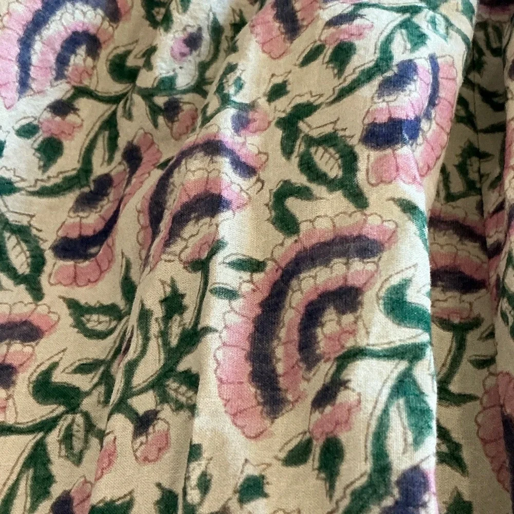 Floral Pink and Blue Maxi Skirt that can also be worn as a dress - Picture 12 of 13